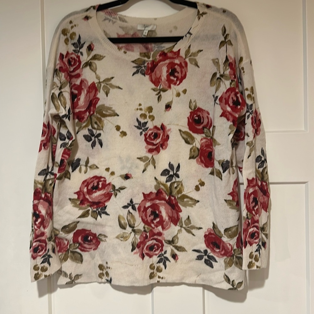 Joie sweater; floral